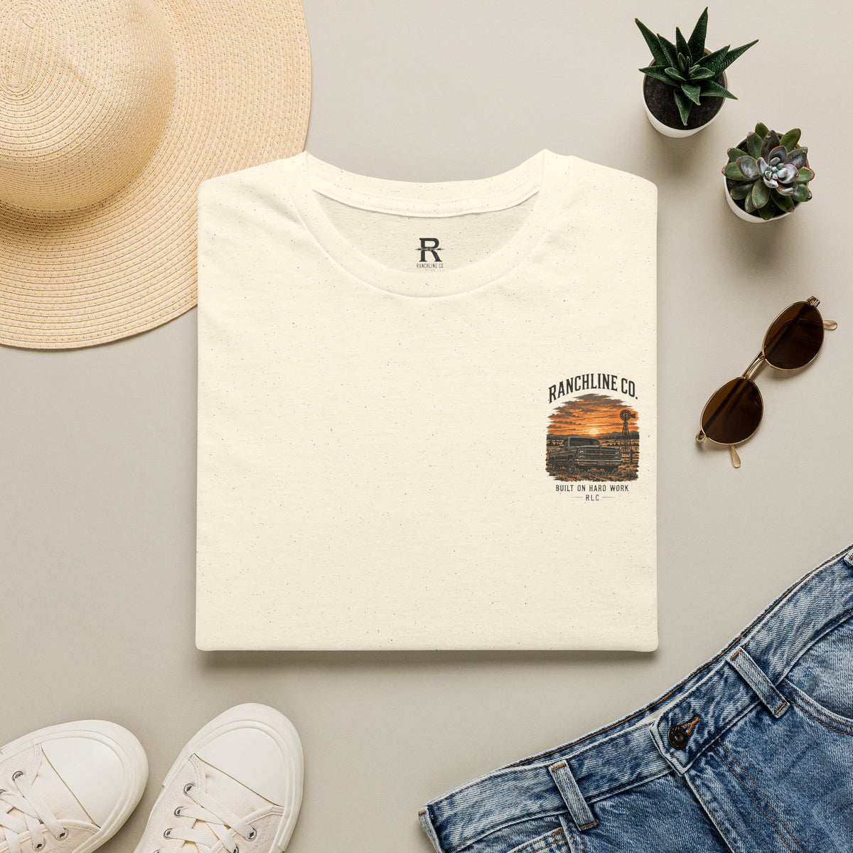 Ranchline Co. Sunset Graphic T‑Shirt